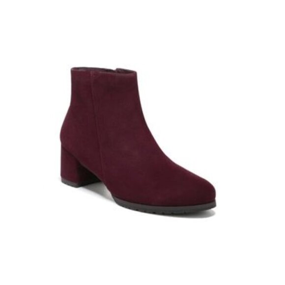 Naturalizer Bay Waterproof Bootie in Cabernet Sauvignon Suede - Picture 9 of 10